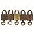 LOUIS VUITTON Set di 5 Lucchetti in Metallo Dorato LV Auth 167101 D'oro - vista 2
