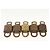 LOUIS VUITTON Set di 5 Lucchetti in Metallo Dorato LV Auth 167101 D'oro - vista 4
