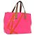 LOUIS VUITTON Borsa Reade PM Monogram Vernis Fluo Rosa Arancio M91903 Auth mr2138 Arancione