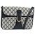 GUCCI GG Supreme Clutch Bag PVC Blu Navy Oro 904 02 025 Auth ep13862 D'oro