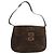 Gancini Schultertasche aus schwarzem Wildleder mit Gold Salvatore Ferragamo Auth gh1859 Golden