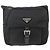 PRADA Schultertasche Nylon Schwarz Silber Authentisch fm5260 - Ansicht 13