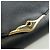 Borsa a spalla in pelle nera e oro Cartier Sapphire Line Chain Auth 173713A Nero D'oro - vista 18