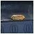 Borsa a spalla in pelle nera e oro Cartier Sapphire Line Chain Auth 173713A Nero D'oro - vista 19