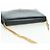 Borsa a spalla in pelle nera e oro Cartier Sapphire Line Chain Auth 173713A Nero D'oro - vista 6