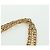 Borsa a spalla in pelle nera e oro Cartier Sapphire Line Chain Auth 173713A Nero D'oro - vista 8