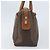 Céline Borsa a mano in tela Macadam CELINE in pelle PVC marrone oro Auth 174520 D'oro - vista 3