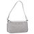 Borsa a Spalla Gancini in PVC Pelle Argento Auth 173697 di Salvatore Ferragamo