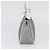 Borsa a Spalla Gancini in PVC Pelle Argento Auth 173697 di Salvatore Ferragamo - vista 3