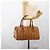 MCM Vicetos Logogram Borsa a Mano in PVC Pelle Marrone Oro Auth BSZ179 D'oro - vista 16