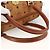 MCM Vicetos Logogram Borsa a Mano in PVC Pelle Marrone Oro Auth BSZ179 D'oro - vista 6