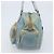 PRADA Borsa a mano in nylon azzurro chiaro oro Auth mr2145A D'oro Blu chiaro - vista 3