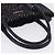 PRADA Borsa a Mano Cotone Pelle Viola Argento Auth 174534 Porpora - vista 7