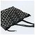 Borsa Tote Jimmy Choo Pelle Nera Oro Auth 174476 Nero D'oro - vista 6