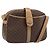 Céline Bolso de Hombro de Lona Macadam CELINE PVC Marrón Dorado Auth bs34058 Castaño