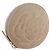 Monedero CHANEL de piel de cordero beige con CC dorado Auth bs33865