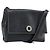 Céline Borsa a Spalla Circle in Pelle Nera e Argento Auth LNZ679V Nero