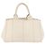 PRADA Canapa MM Borsa a Mano Denim Bianco Oro Auth BSZ344 D'oro - vista 2