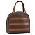 Céline Borsa a mano in tela Macadam CELINE in pelle PVC marrone oro Auth 170069 D'oro
