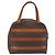 Céline Borsa a mano in tela Macadam CELINE in pelle PVC marrone oro Auth 170069 D'oro - vista 2