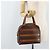 Céline Borsa a mano in tela Macadam CELINE in pelle PVC marrone oro Auth 170069 D'oro - vista 22