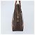 Céline Borsa a mano in tela Macadam CELINE in pelle PVC marrone oro Auth 170069 D'oro - vista 4