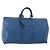 LOUIS VUITTON Epi Keepall 50 Borsa Boston Blu M42965 LV Auth 170836