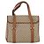 Céline Borsa a mano in tela Macadam CELINE PVC beige oro Auth ka3048 D'oro - vista 2