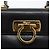 Borsa a mano in pelle Gancini Salvatore Ferragamo 2 in 1 Nero Oro Auth ARZ416 - vista 18