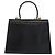 Borsa a mano in pelle Gancini Salvatore Ferragamo 2 in 1 Nero Oro Auth ARZ416 - vista 2