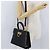 Borsa a mano in pelle Gancini Salvatore Ferragamo 2 in 1 Nero Oro Auth ARZ416 - vista 27