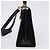 Borsa a mano in pelle Gancini Salvatore Ferragamo 2 in 1 Nero Oro Auth ARZ416 - vista 3