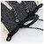 Borsa a Spalla CHANEL Chain Matelassé in Tela Rivestita Nera Argento CC Auth 170665A Nero - vista 6