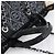 Borsa a Spalla CHANEL Chain Matelassé in Tela Rivestita Nera Argento CC Auth 170665A Nero - vista 7