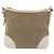 Borsa a Spalla PRADA in Tela Pelle Beige Oro Auth 174479 D'oro - vista 13