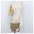 Borsa a Spalla PRADA in Tela Pelle Beige Oro Auth 174479 D'oro - vista 25