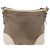 Borsa a Spalla PRADA in Tela Pelle Beige Oro Auth 174479 D'oro - vista 3