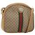 Borsa a Spalla GUCCI Micro GG Supreme Web Sherry Line PVC Beige Oro Auth ka3222 D'oro