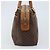 Céline Borsa a mano in tela Macadam CELINE PVC oro marrone Auth bs34012 D'oro - vista 3