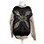 Autre Marque Pull ras du cou vintage Kansai Yamamoto beige noir abstrait M