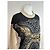Autre Marque Pull ras du cou vintage Kansai Yamamoto beige noir abstrait M - vue 5