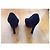 Décolleté Saint Laurent in suede nero con punta aperta - vista 5