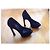 Décolleté Saint Laurent in suede nero con punta aperta - vista 9