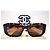 Chanel rectangular tortoiseshell sunglasses with silver bubbles - 5542-A c.714/S9 Brown - view 3