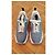HERMÈS SNEAKERS DA DONNA HERMES IMPULSE IN TESSUTO PARACHUTE / CAMOSCIO DI CAPRA BLU. - vista 3