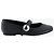 Bailarinas Cinturón Coperni en cuero negro Hardware de plata - vista 3