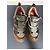 Sneakers Gucci Rhyton in pelle e tessuto Marrone Bianco Metallico - vista 2