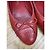 Ballerine Chanel in pelle caviar rossa Rosso - vista 4