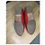 Ballerine Chanel in pelle caviar rossa Rosso - vista 7