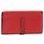 Cartera larga de cuero Soufflet Béarn de Hermès Roja - vista 2